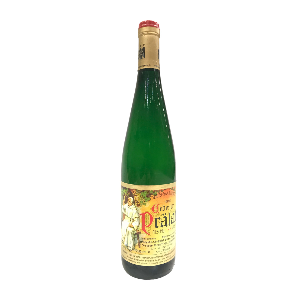 Obrázek Riesling Erdener Prälat Auslese ** 1992, Vinařství Christoffel-Berres, Ürzig, Mosela, Německo